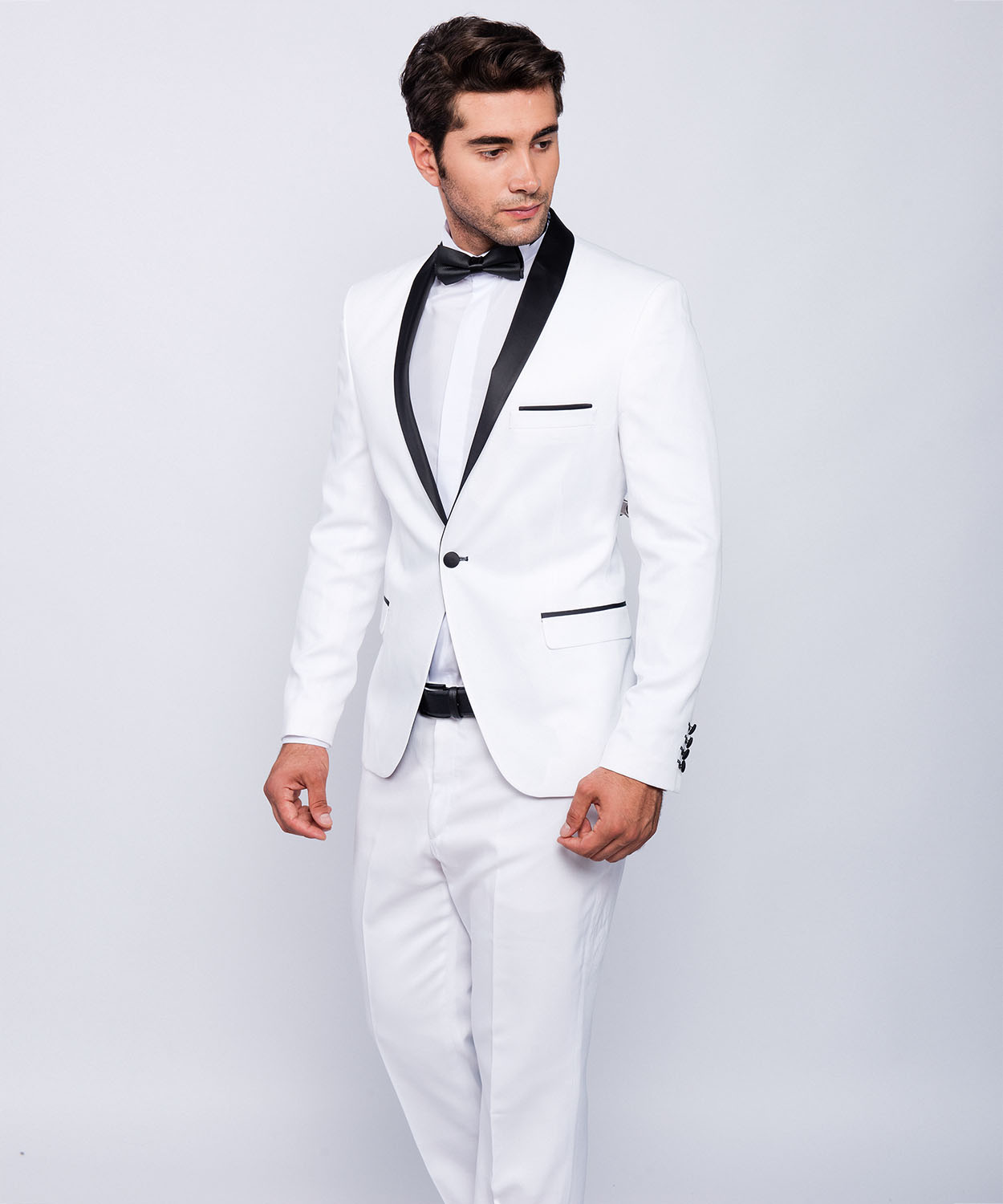 Slim Fit Mens Tuxedo in White-Wedding-Suit-Stage - JACKET-PARTY ...
